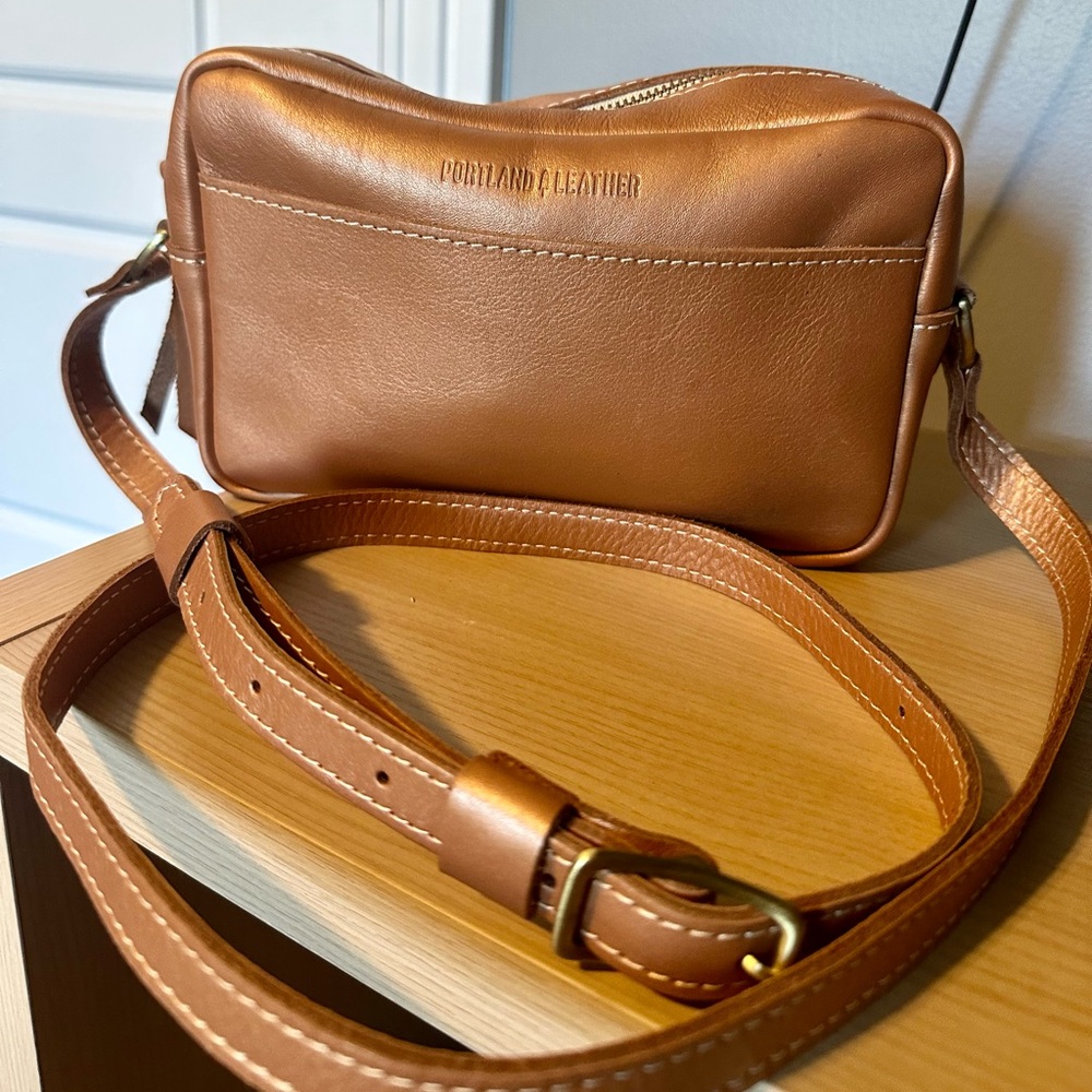 Portland Leather Toaster bag-Havana